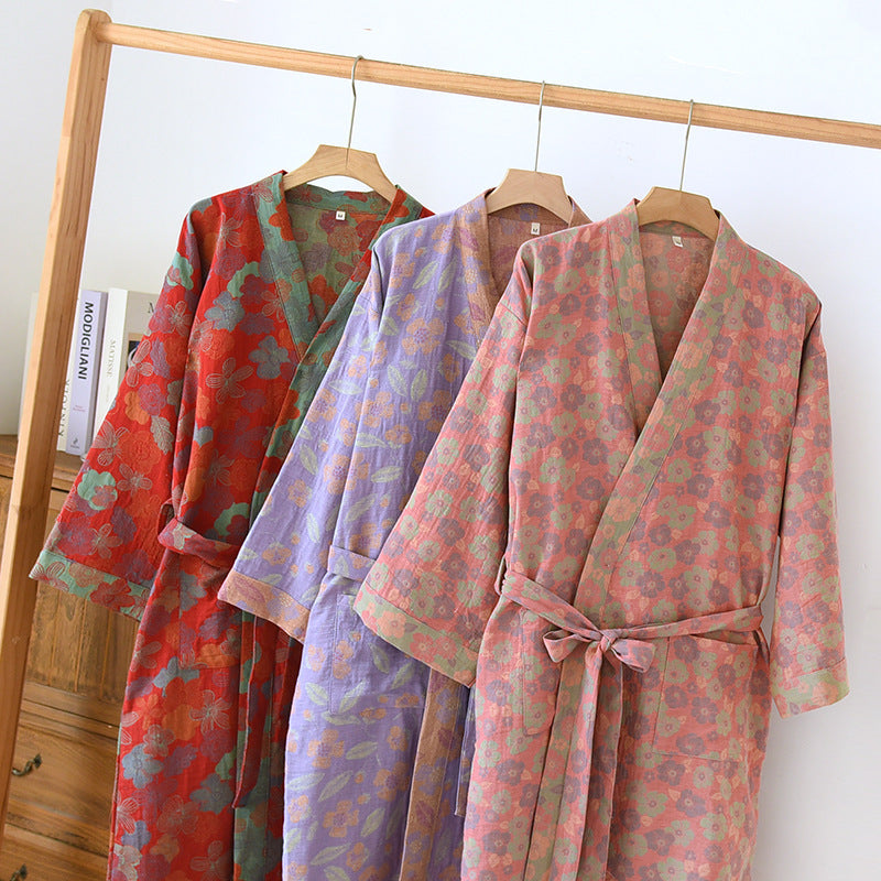 Women's Cotton Bathrobe Absorbent