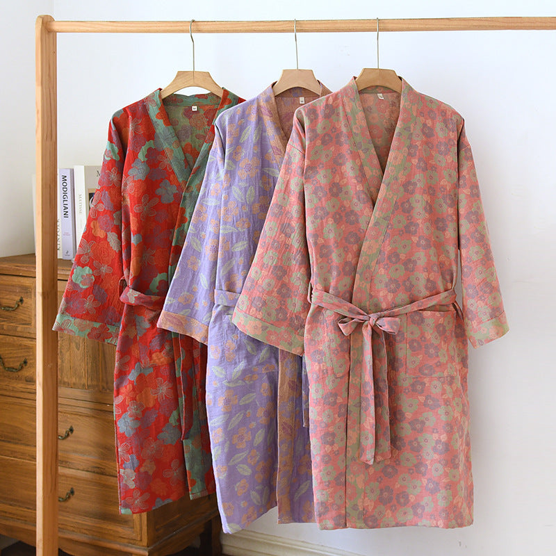 Women's Cotton Bathrobe Absorbent